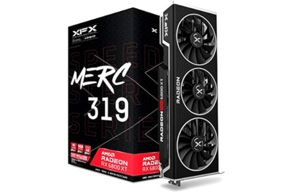 XFX  Speedster MERC319 AMD Radeon RX 6800 XT CORE Gaming Graphics Card with 16GB GDDR6 HDMI 3xDP RX-68XTALFD9
