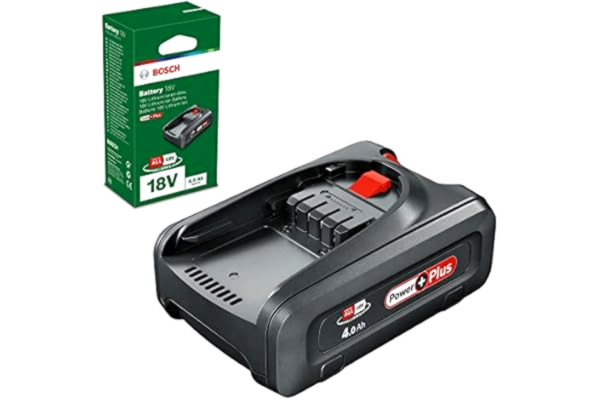 Bosch  Home and Garden Batteri Bosch PBA 18 V 4.0 Ah – PowerPlus (1 batteri 18 V 4.0 Ah, 18 V-system, levereras i en låda)