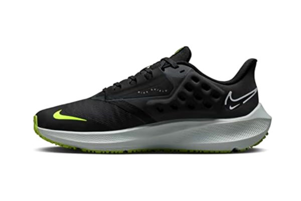 Nike  Air Zoom Pegasus 39 Shield, Trampki damskie, Black White Dk Smoke Grey Volt, 38.5 EU