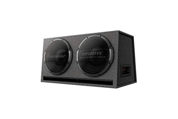 Pioneer  TS-WX1220AH 30 cm x 2 basreflex subwoofer med inbyggd förstärkare (3 000 W).
