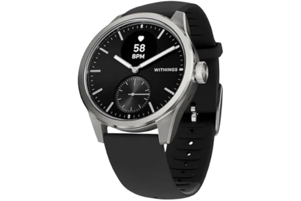 Withings WITHINGS ScanWatch 2, smartklocka för hälsa, för kvinnor och män, med EKG, SPO2, temperatur-, sömn-, andningshälsoövervakning, menstruationscykelspårning, 30j-batteri