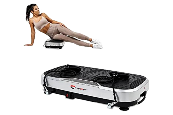 Christopeit Sport  Vibro 3000 vibrationsplatta – 20 hastighetsinställningar – muskelbyggnad, koordination, fettmetabolism