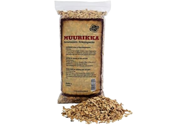 Muurikka MUURIKKA Träflisor för rökning, 2 l finsk al, rökchips för rökare