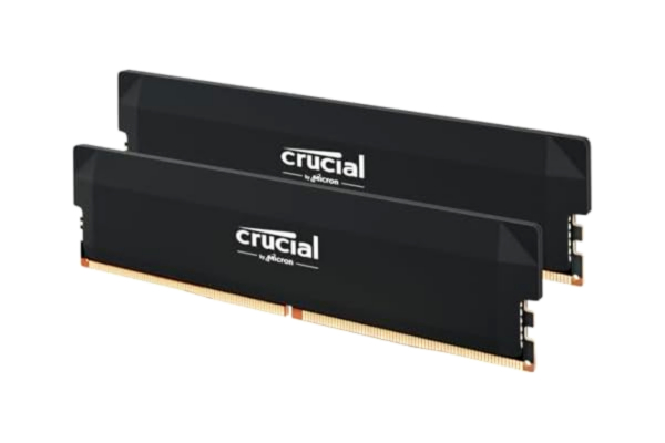 Crucial  Pro RAM DDR5 32GB Kit (2x16GB) 6000MHz CL36, Överklockning Gaming Minne, Intel XMP 3.0, Skrivbordsminne (PC), Svart - CP2K48G56C46U5