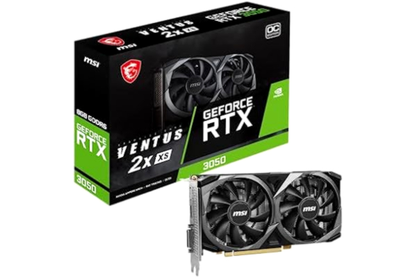 MSI  GeForce RTX 3050 VENTUS 2X - 8GB GDDR6 RAM - Grafikkort