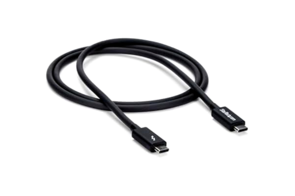 StarTech .com 1 m passiv Thunderbolt 3-kabel, 20 Gbps, 100 W PD, 4K-video, Thunderbolt-kabel, kompatibel med USB4/DP Alt Mode, Thunderbolt 4, USB 3.2/Typ-C (TBLT3MM1M)