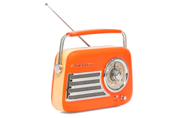 Madison  - FREESOUND-VR40OR - 30W Vintageradio med långt batteri - Bluetooth, USB & FM - Orange - Vintage, Nostalgic, Retro