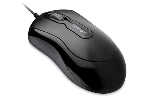 Kensington  Mouse-in-a-Box Trådbunden datormus, USB 3.0, optisk USB-mus, ambidextrous, scrollhjul, svart, K72356EU