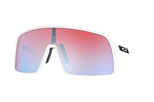 Oakley  Sutro rektangulära solglasögon för män, Polerad vit/Prizm snösafir iridium, 37 mm