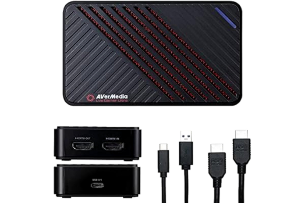 AVerMedia  Live Gamer ULTRA — GC553 — för inspelning av 4K60 HDR-innehåll — med VRR-stöd, ultraljudig latens och passning — Plug and Play för PS5 och Xbox Series X/S