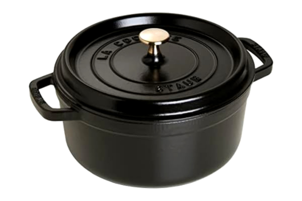 Staub STAUB Gusseisen Bräter/Cocotte, Rund 28 cm, 6,7 L, Schwarz