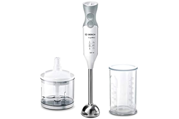 Bosch  ErgoMixx MSM66120 - Stavblender - 600 W - hvid, telegrå