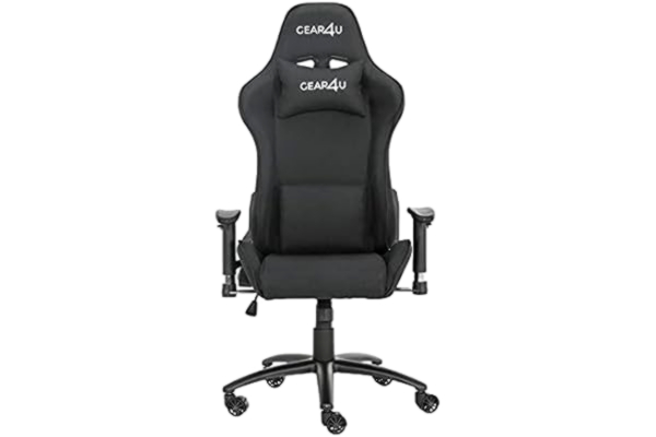 Gear4U  Elite - Chaise Gamer en tissu - Noire - G4U-ELITE-FAB-BLACK