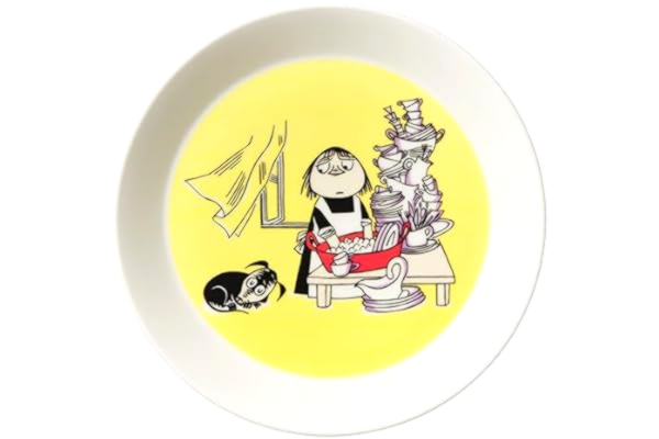 Arabia  Mumintallrik 1052348 porslinstallrik, gul, 19 cm