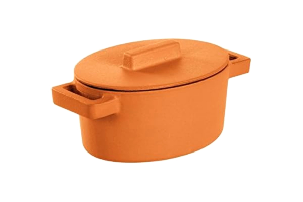 Sambonet  Braadpan, Gietijzer, Curry, 13 cmx10 cm
