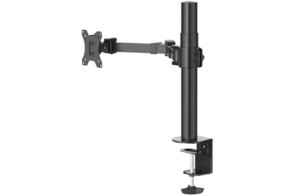 Hama  monitorhållare för 1 bildskärm 13–35 tum (bildskärmshållare justerbar höjd upp till 40 cm, svängbar 180°, lutbar +/- 35°, utdragbar, skärmhållare 15 kg lastkapacitet, VESA 75 x 75, 100 x 100)