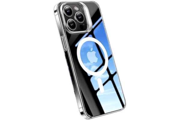 Torras  telefonfodral UPRO Lstand Clear Mag för iPhone 15 PRO (transparent)