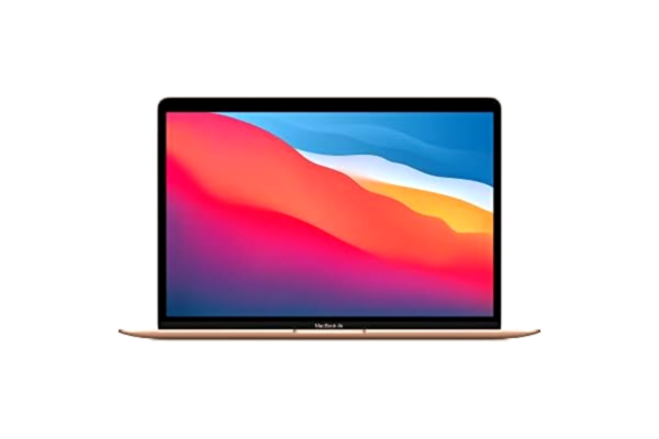 Apple  MacBook Air Laptop 2020: Apples M1-chip, 13-tums Retina-skärm, 8 GB RAM- minne, 256 GB SSD-lagring, bakbelyst tangentbord, FaceTime HD-kamera, Touch ID – guld