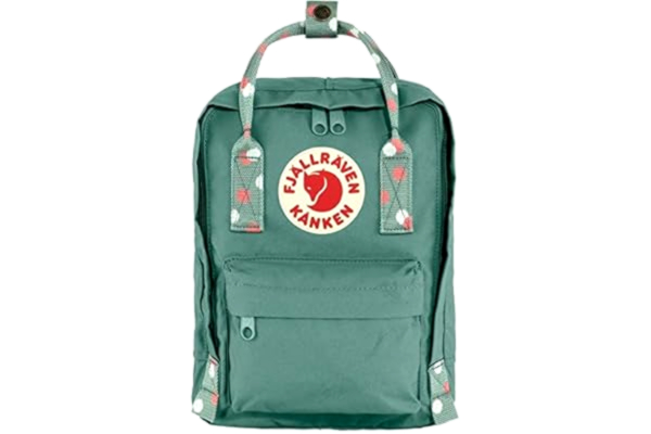 Fjällräven  Kånken F23561-166 Kånken Mini-tas, Acorn, eenheidsmaat, uniseks - volwassenen, Frost Green-Dragees Patroon, Eén maat, Sportief