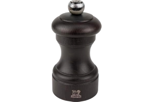 Peugeot  - Bistro manuell pepparkvarn - klassisk caféstil justerbar kvarn - bokträ, choklad, 10 cm