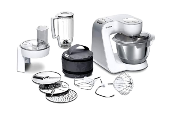 Bosch  MUM58W20 Küchenmaschine, 1000 W, Easy storage, EasyArmLift, weiß/silber