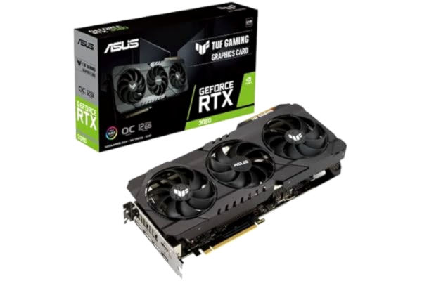 Asus ASUS TUF Gaming GeForce RTX 3080 OC Edition 12 GB GDDR6X z LHR oferuje ulepszoną konstrukcję, która zapewnia najwyższą wydajność termiczną