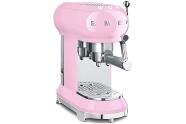 SMEG Smeg Espressomaskin 50-tals stil rosa