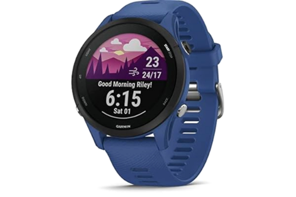 Garmin  Forerunner 255 — GPS-löparklocka med individuella träningsplaner, speciella löpfunktioner och detaljerad träningsanalys. 1,1 ”och 1,3" färgdisplay, batteritid upp till 14 dagar