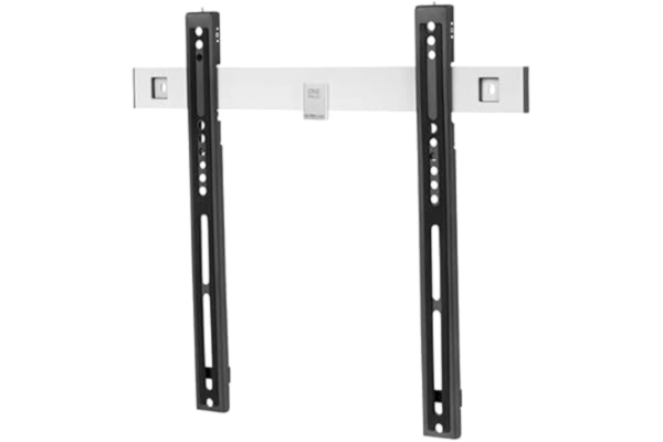 One For All  Ultra Slim TV-väggfäste – skärmstorlek 32–60 tum – för alla typer av TV-apparater – maxvikt 80 kg – VESA 100 x 100 till 400 x 400 – svartvit – WM6411