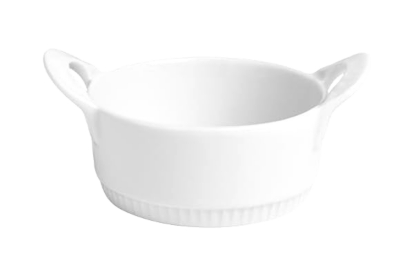 Pillivuyt  Toulouse Skål med handtag Dia 11 cm 23 cl Vit