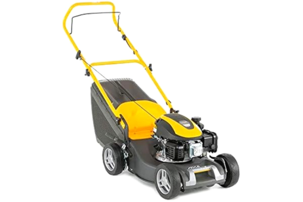 Stiga STIGA COLLECTOR 43 Grasmaaier, 123 cm³, 1,9 kW, maaibreedte 41 cm, stalen behuizing, duwtoevoer, gecentraliseerde maaihoogteverstelling, 60 liter opvangzak