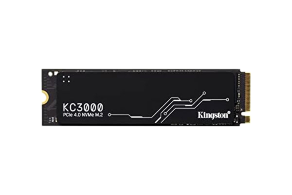 Kingston  KC3000 PCIe 4.0 NVMe M.2 SSD - Högpresterande lagring för stationära och bärbara datorer -SKC3000S/512G