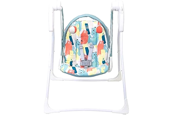 Graco  Baby Delight Swing, 2-biegowe przenośne krzesło zasilane bateriami z kompaktowym składaniem, pudełko na farbę (1 szt.)