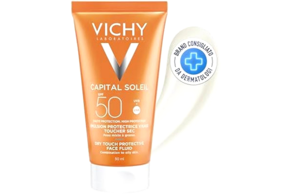 Vichy  Ideal Soleil Mattifying Face Dry Touch Solkräm SPF 50, 50 ml