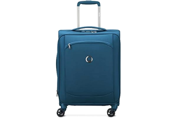 Delsey DELSEY PARIS - Montmartre Air 2.0 - Valise Cabine Souple Extensible - 55x35x28 cm - 42 Litres - S - Bleu Clair