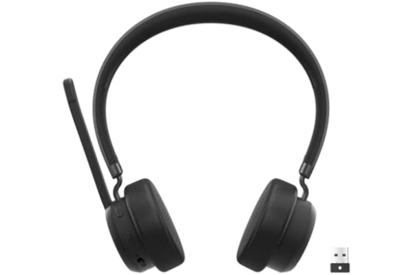 Lenovo  Wireless VoIP Headset Casque Sans fil Arceau Bureau/Centre d'appels Bluetooth Noir