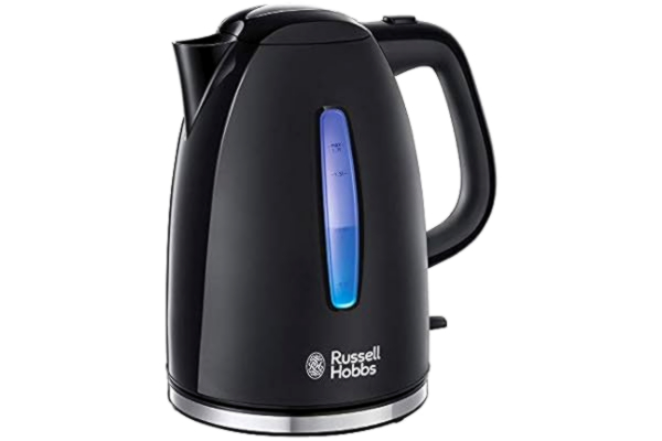 Russell Hobbs  vattenkokare, 1.7l, 2400W, LED-belysning, snabbkokningsfunktion, perfekt hällpip, avtagbart kalkfilter, Textures Plus 22591-70