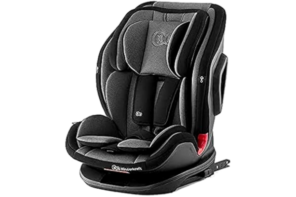 KinderKraft Kinderkraft Booster Child Car Seat ONETO3, Base with Isofix, Reinforced Head Restraint, Reclining, Group 1/2/3, Up to 12 Years, 9-36 Kg, Black