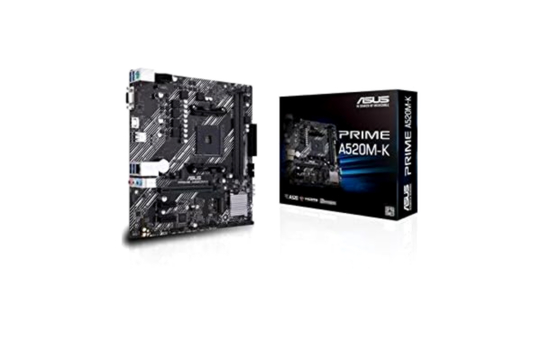 Asus ASUS PRIME A520M-K Emolevy - AMD A520 - AMD AM4 socket - DDR4 RAM - Micro-ATX