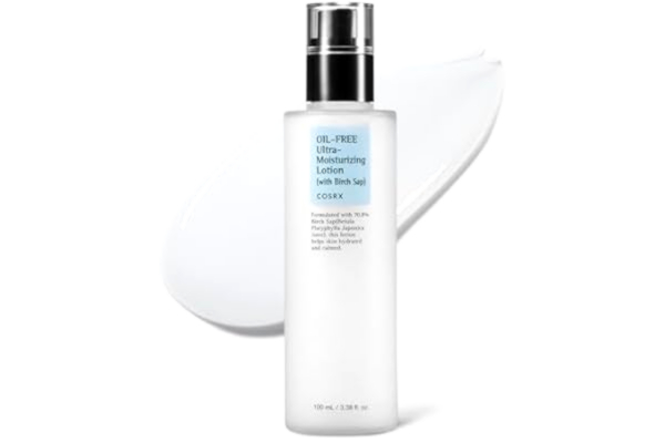 COSRX  Oljefri Ultra Moisturizing Lotion med björkjuice, 100 ml, en extremt fuktgivande dagvård för dag och natt, allergivänlig, dermatologiskt testad, krispfri