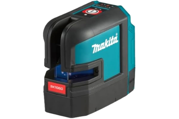 Makita  SK106DZ 12 V Max Li-Ion CXT röd 4-punkts korslinjelaser levereras i en bärväska – batterier och laddare ingår inte