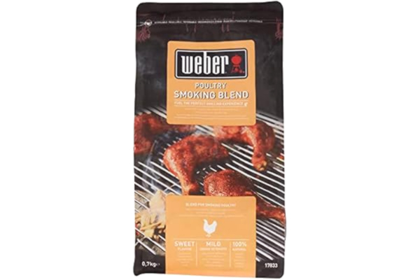 Weber  Rökflis (700g Förpackning) - för fågelkött, en blandning av löv- och fruktträd, EU-produkt, hållbart framställt, FSC-certifierat trä (FSC Mix) (17833)
