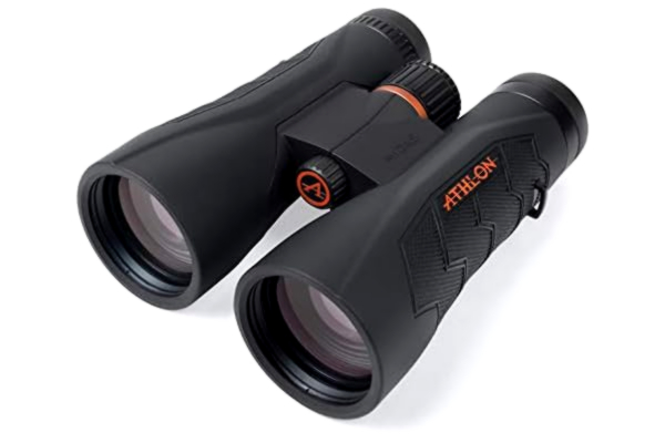 Athlon Optics  12x50 Midas G2 UHD svarta kikare med ögonlindring för vuxna och barn, högdrivna kikare för jakt, fågelskådning med mera