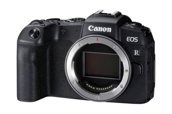 Canon  EOS RP systemkamerahus i fullformat (spegellös, 26,2 MP, 7,5 cm (3 tum) klar vy LCD II skärm, Digic 8, 4K-video, WLAN, Bluetooth), svart