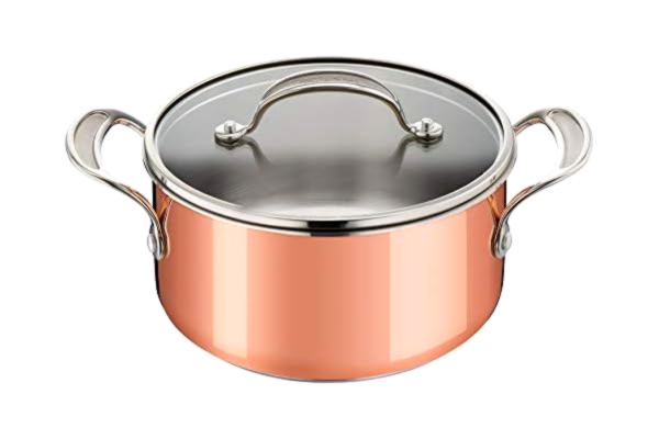 Tefal  Jamie Oliver Triply Copper E49044 Casserole triple couche en acier inoxydable / aluminium / cuivre 20 cm