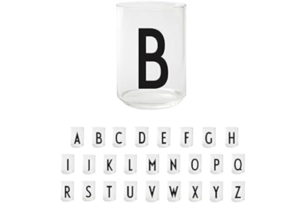 Design Letters  personal drinking glass - B