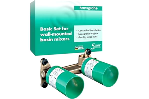 Hansgrohe hansgrohe Inbyggnadsdel för 1-grepps tvättställsblandare för 2-håls inbyggnad i vägg, 13622180