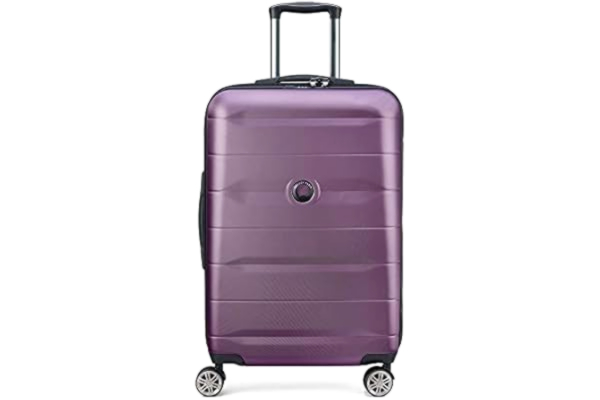 Delsey DELSEY Paris Comete + trolley-koffer met 4 dubbele wielen, Paars., M ( 67 cm - 64 Litres), M (67 cm - 64 liter)