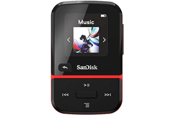 SanDisk  Clip Sport Go 16 GB odtwarzacz MP3 czerwony