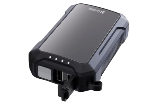 Sandberg  Handvärmare powerbank 10 000 hand varm powerbank 10 000, 420–65 (handvärmare powerbank 1000, svart, mobil/smartphone, ABS, aluminium, silikon, rektangulär, vatten), aluminium